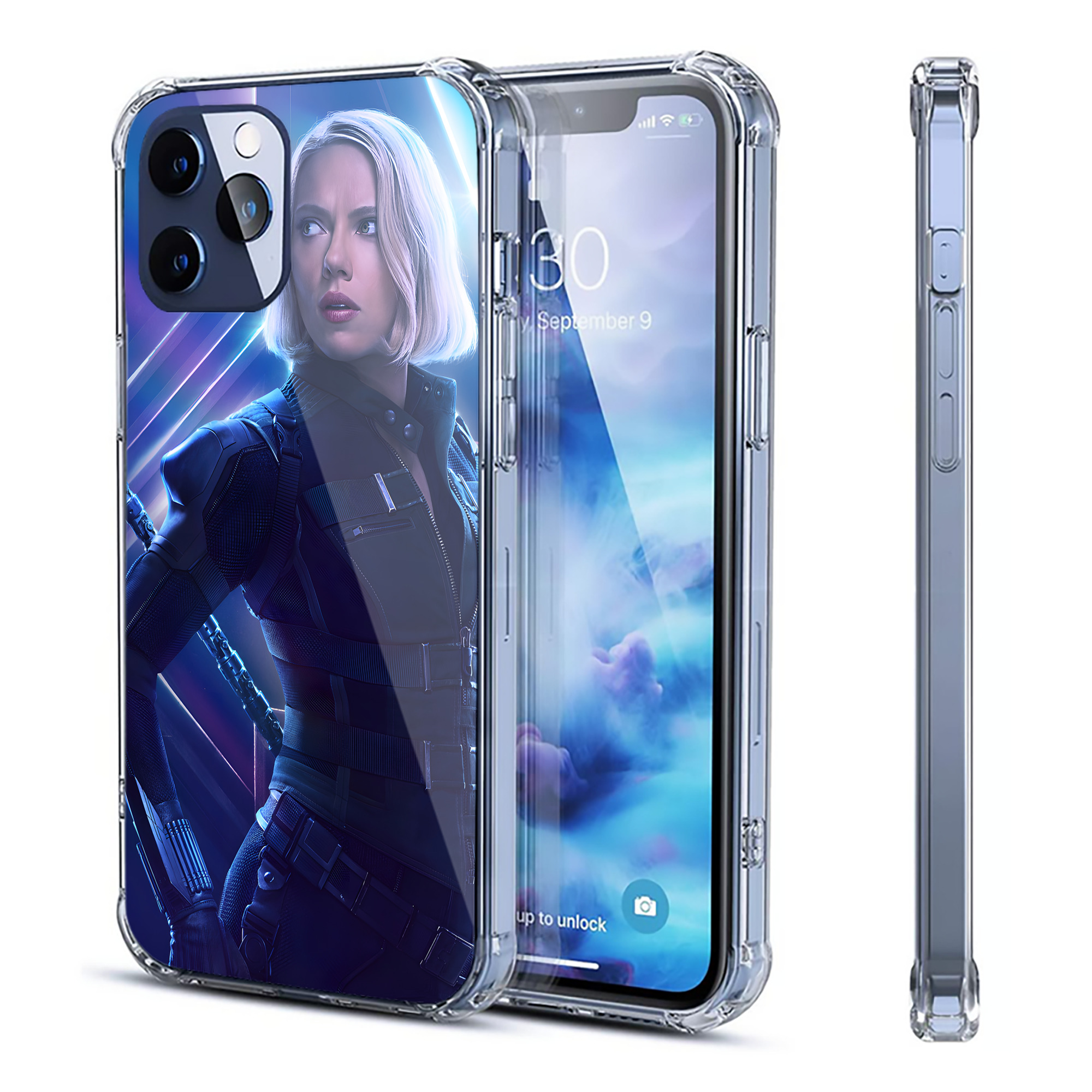 （画像用） アベンジャーズ The Avengers 【iPhone 12シリーズ対応】透明スマホケース（クリアソフトケース）